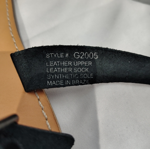 Madewell The Boardwalk Ankle Sandal Black Leather Crisscross Flat Size 7 - Picture 7 of 9